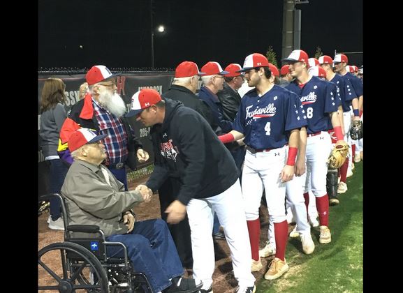Veterans honored and Mauldin pitches no-hitter in Monday's game against Pinson