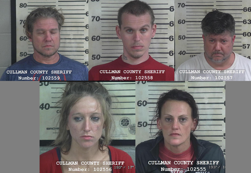 Traffic stop nets 5 drug arrests in Cullman County