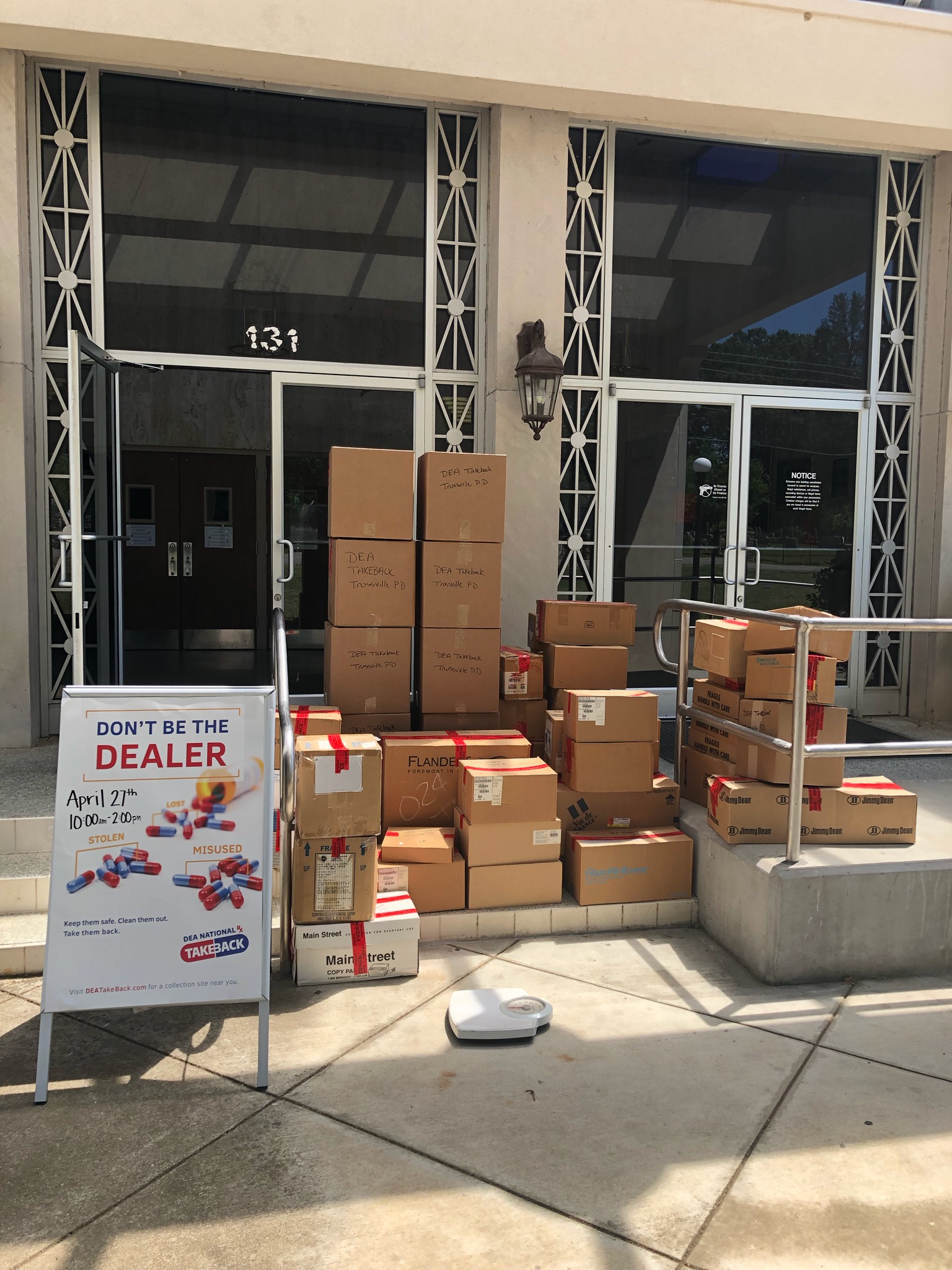 634 lbs. of prescription drugs dropped off for Trussville Take Back Day