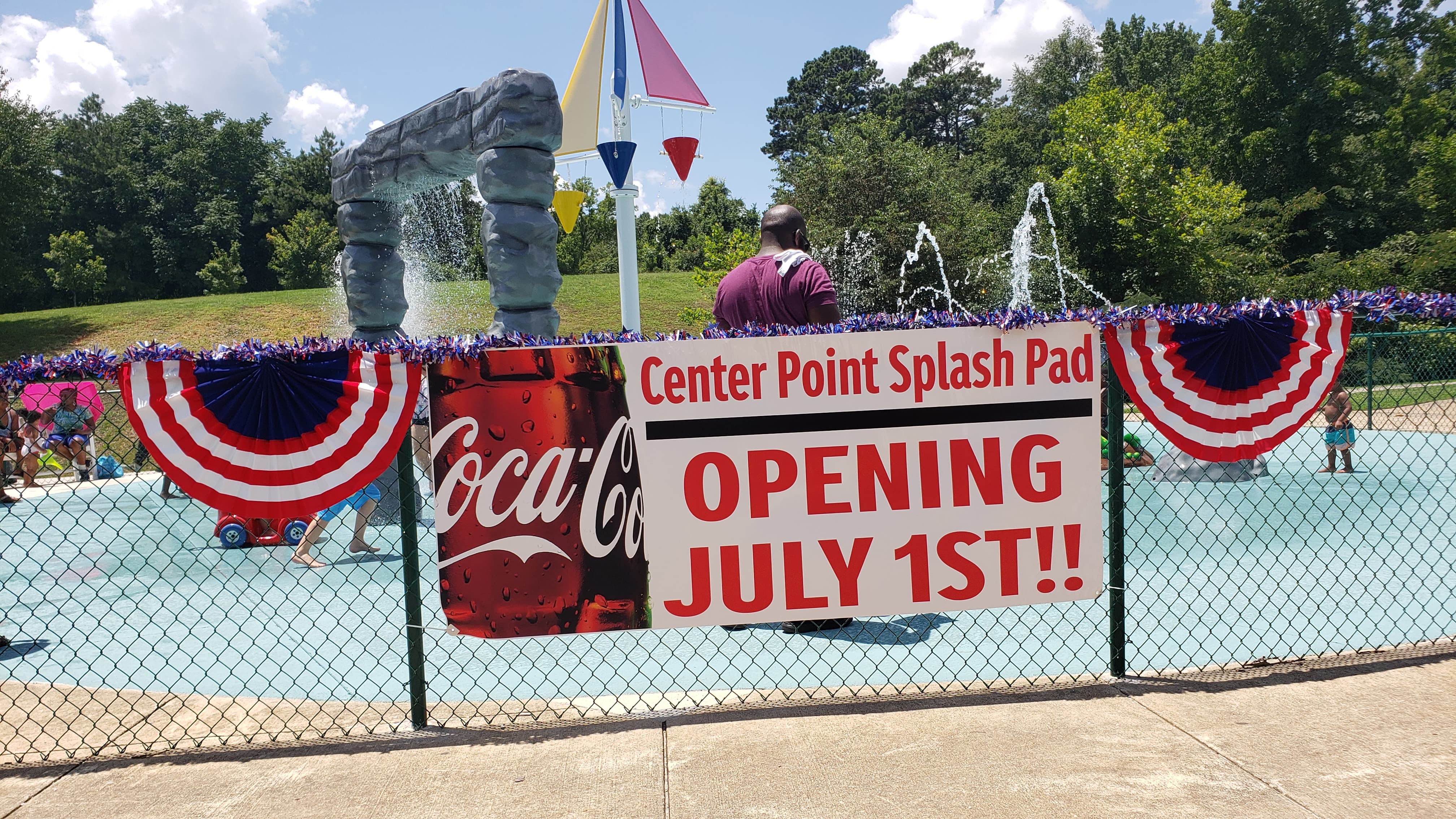 Center Point splash pad now open at Reed Harvey Park