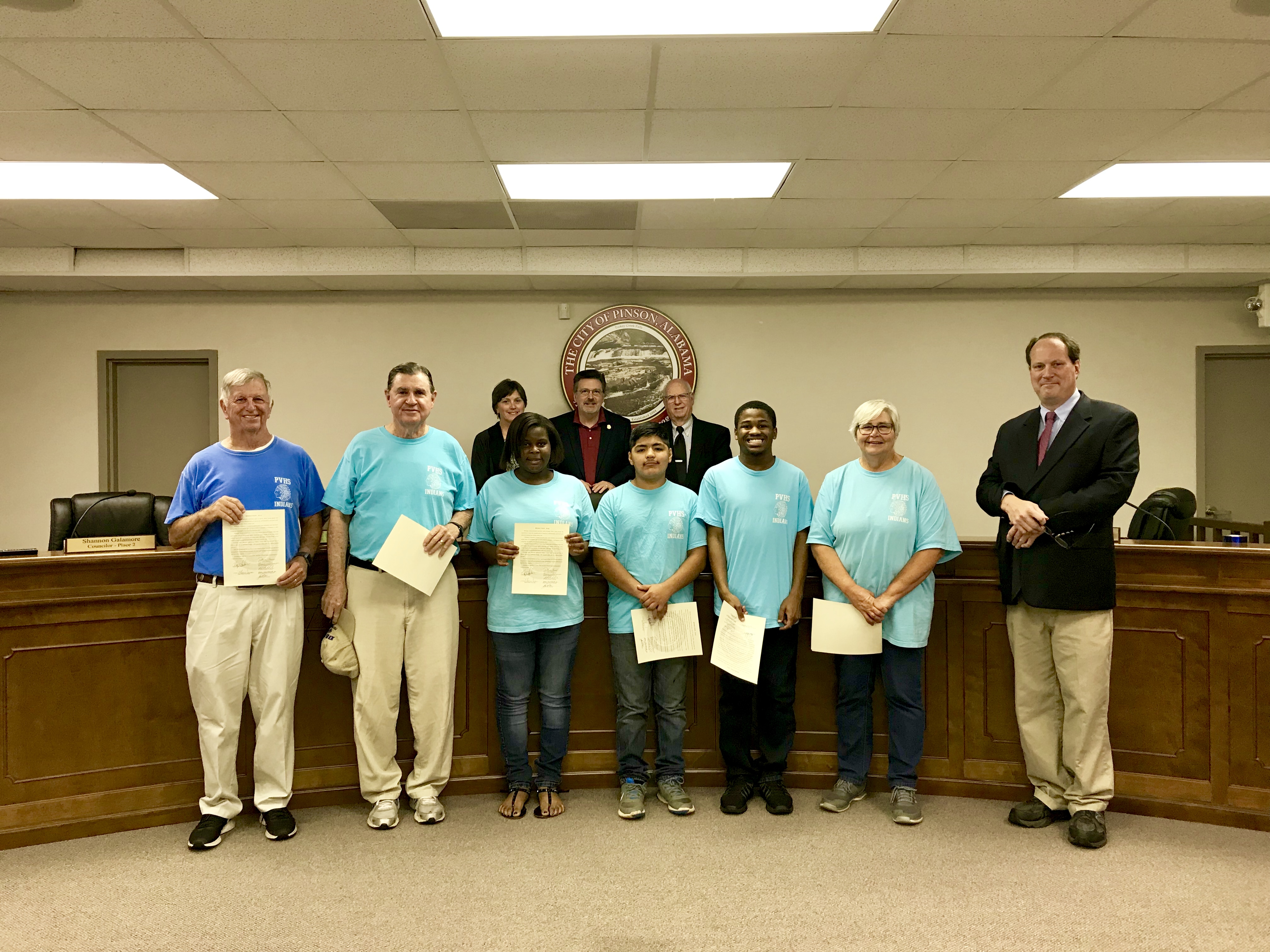 Pinson City Council honors PVHS Special Olympians