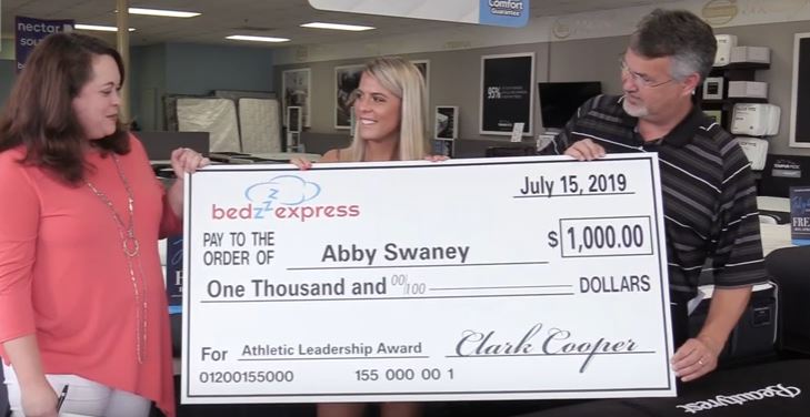 VIDEO: Springville's Abby Swaney wins Bedzzz Express MVP Athletic Scholarship