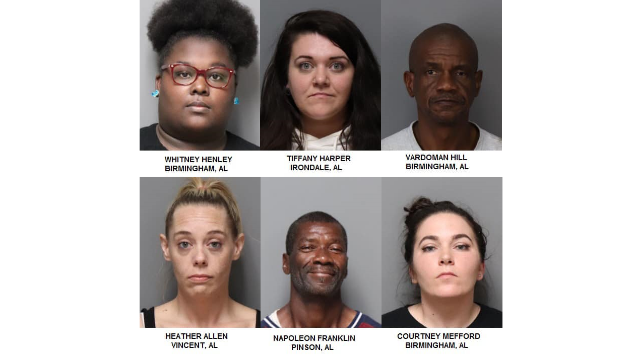 6 arrested for shoplifting in Trussville