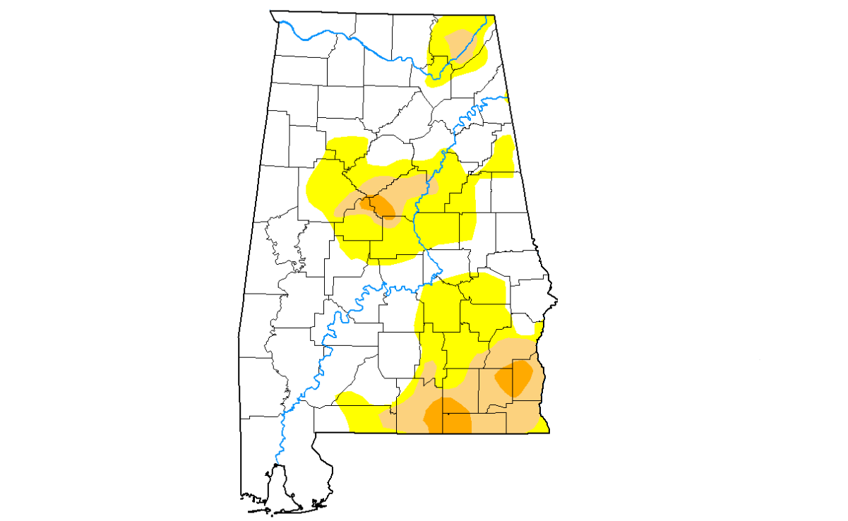 Drought affecting about 1 million in Deep South