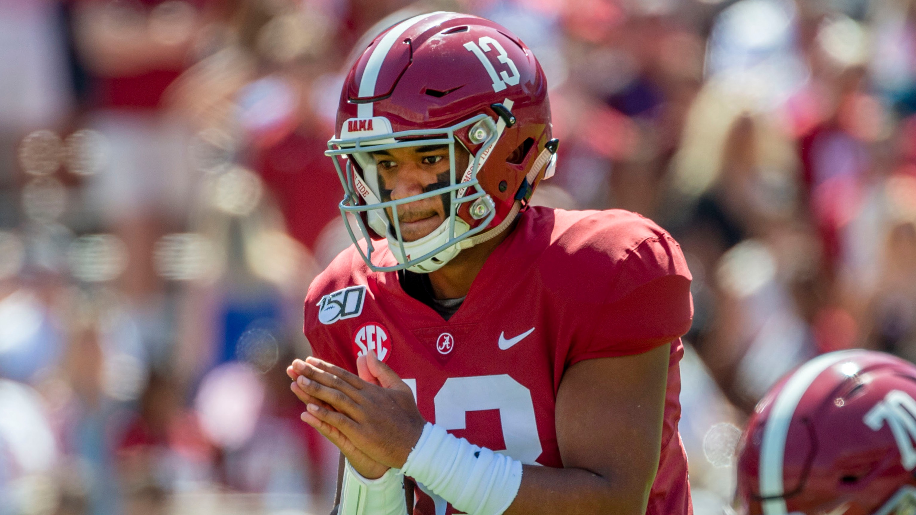 Tagovailoa out for season after hip injury vs Mississippi St