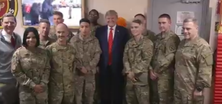 President Trump visits troops in Afghanistan