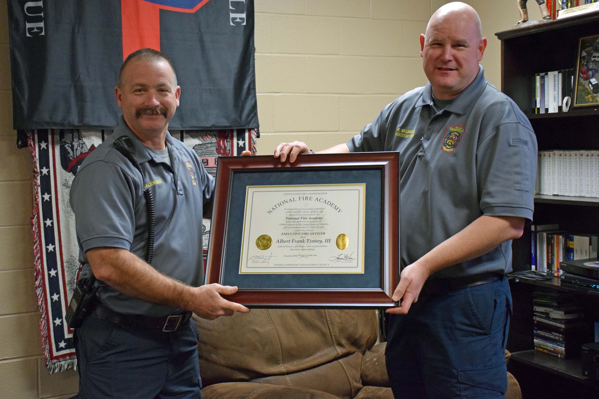 Trussville Fire and Rescue Battalion Chief joins national rank of Executive Fire Officers