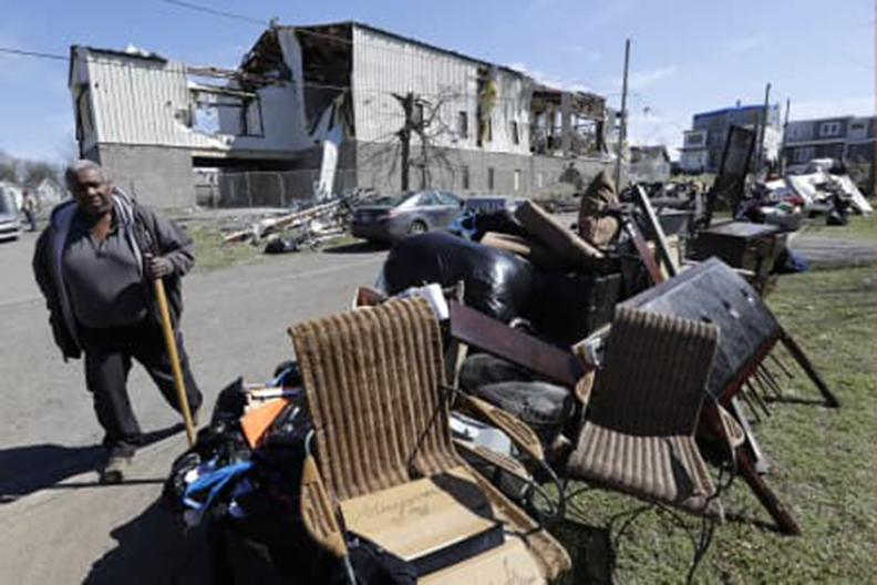 Nashville church worships in the rubble after deadly tornado