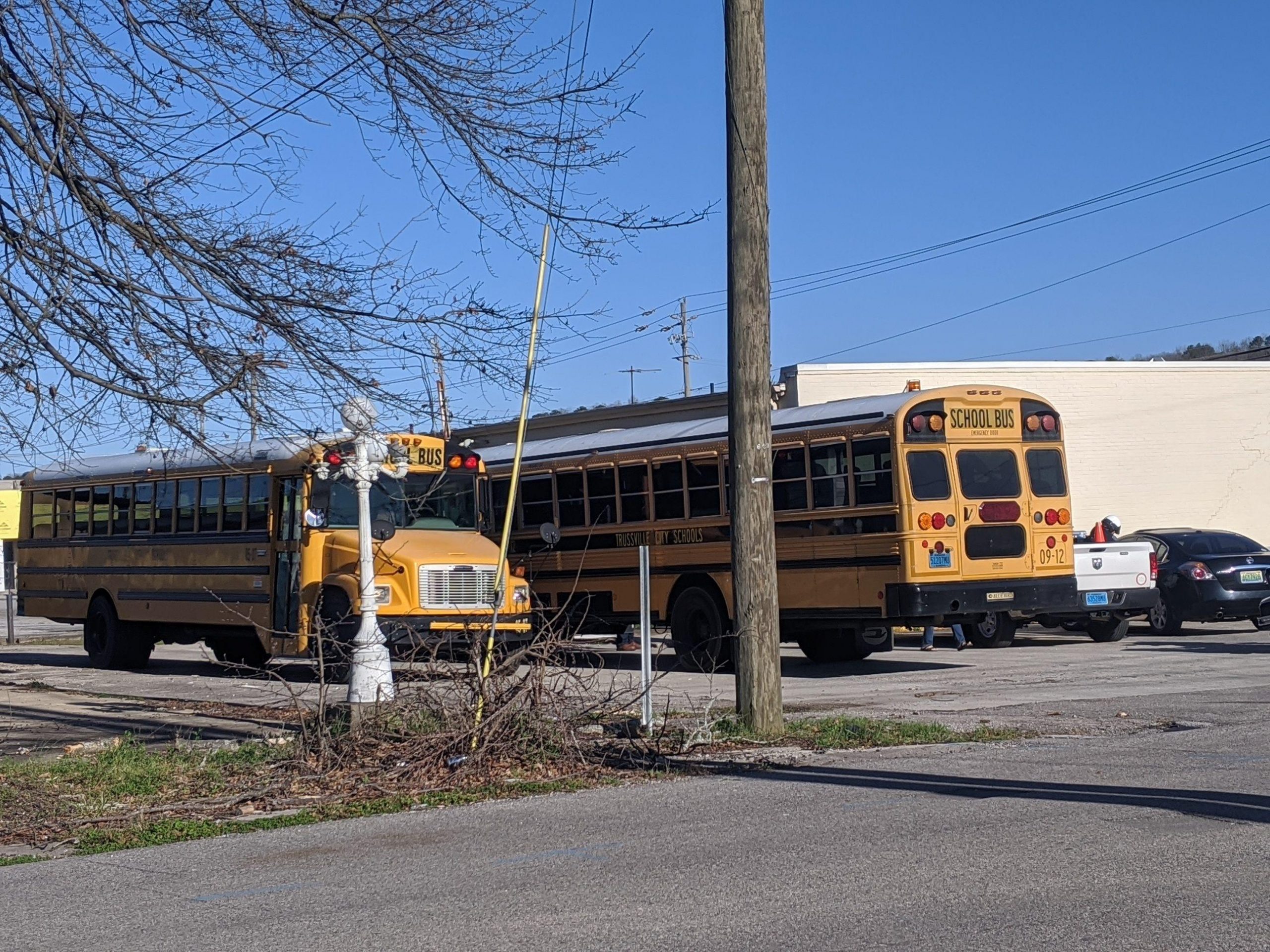 Trussville City Schools bus involved in crash on Main Street