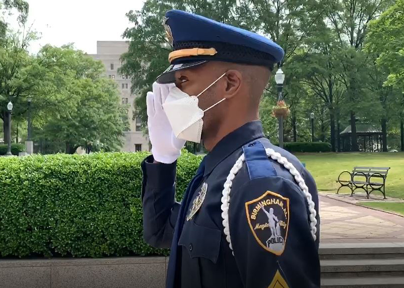 WATCH: Birmingham Police Department honors fallen officers with wreath ceremony at Linn Park