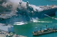 21 injured in fire aboard ship at Naval Base San Diego
