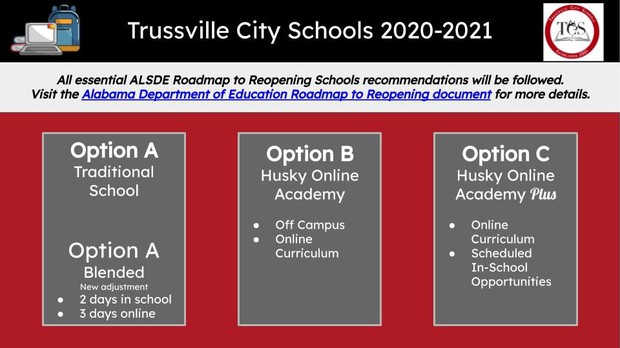 Trussville City Schools revises reopening plans, adds option for students