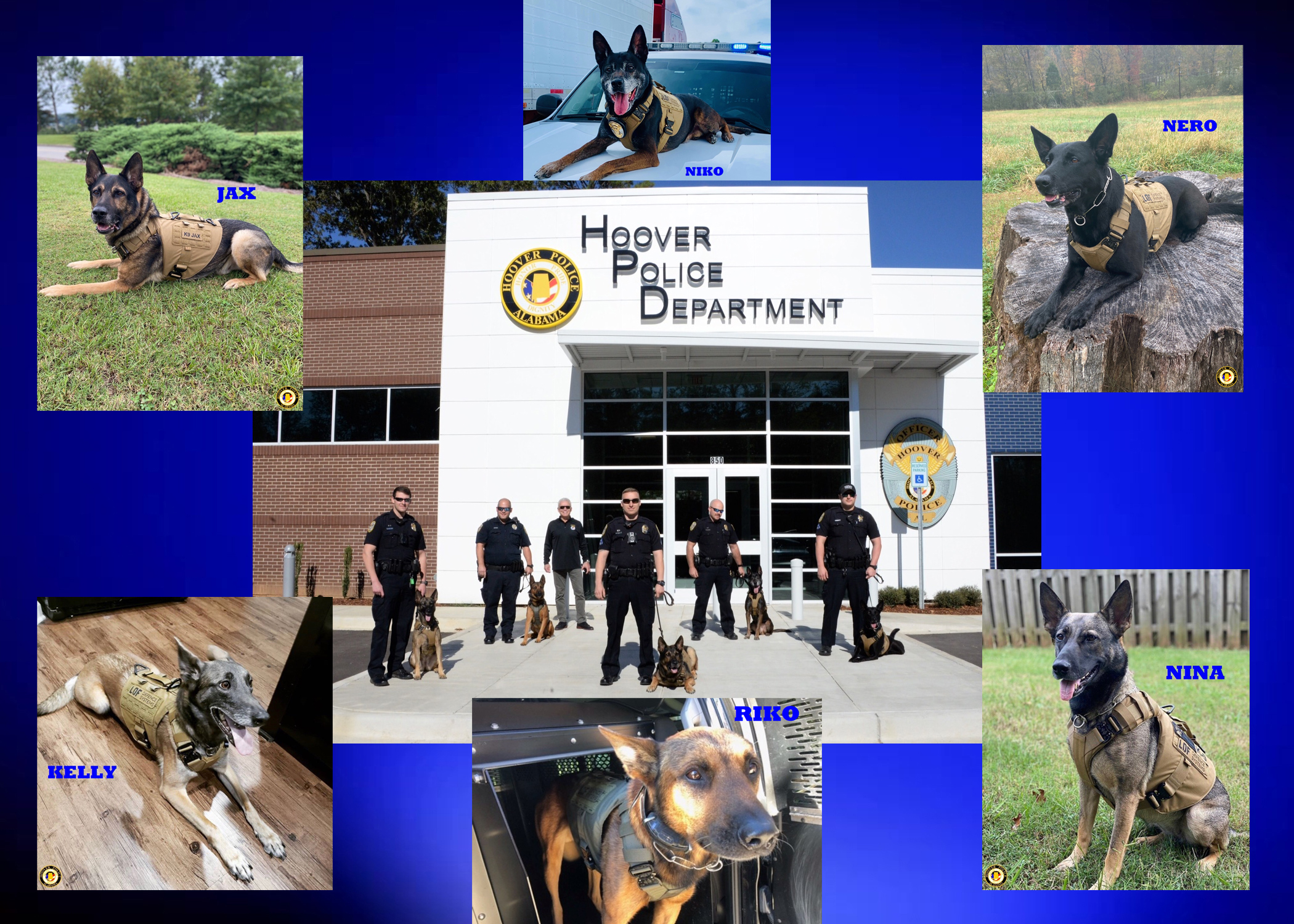 6 ballistic vests donated to Hoover PD K9 Unit