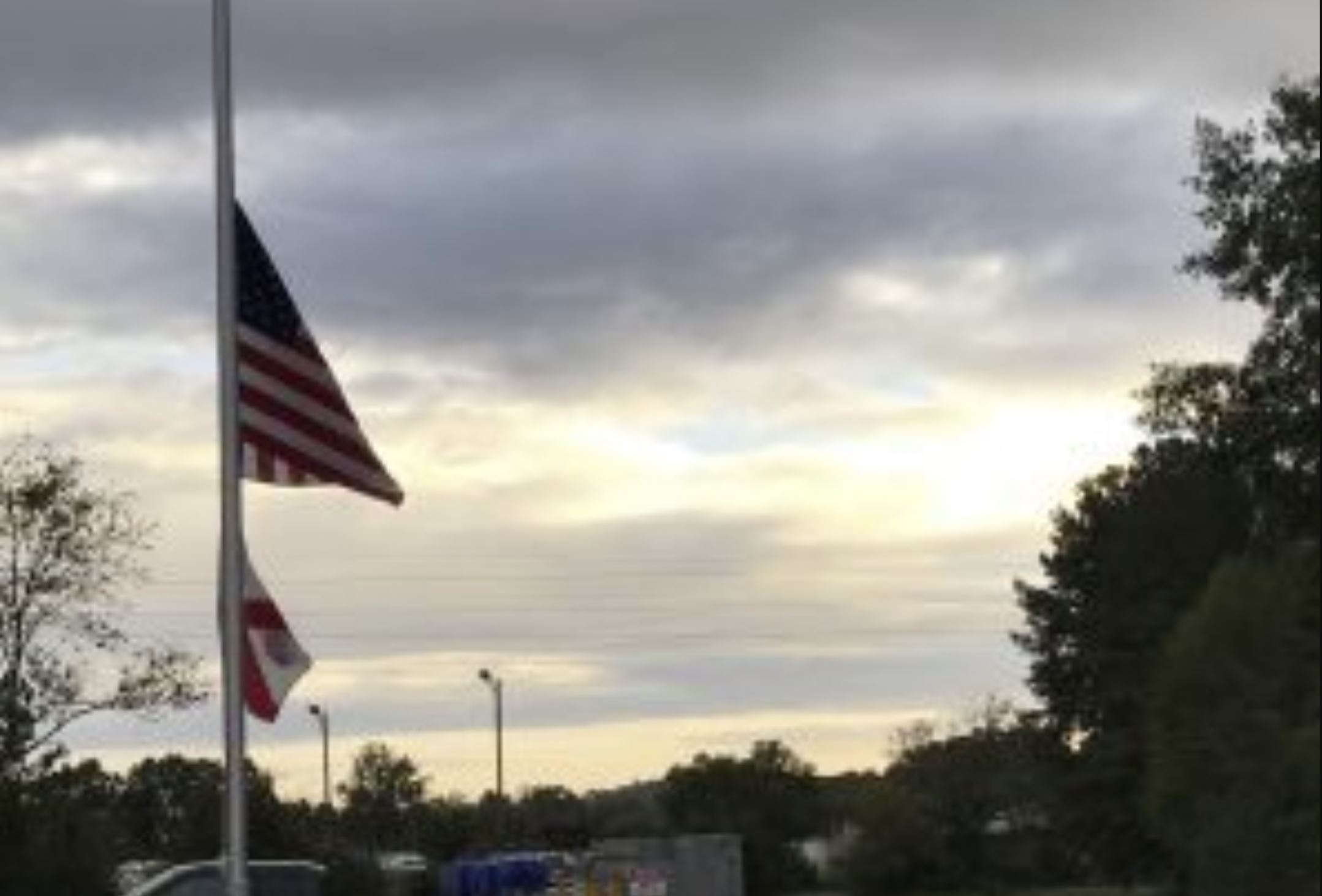 Flags lowered to honor Huntsville Police Department Officer Garrett Crumby