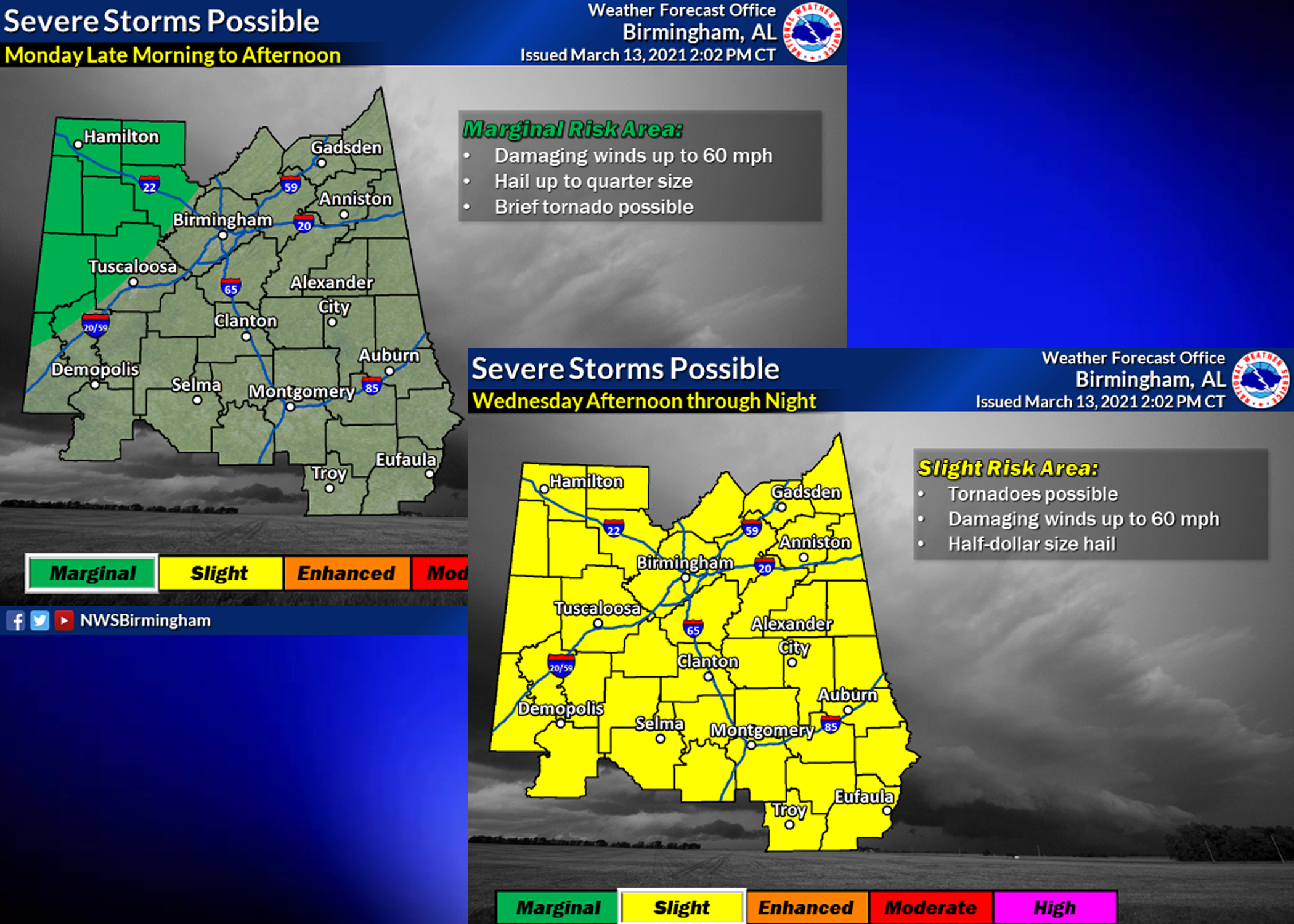 Severe storms, tornadoes possible next week