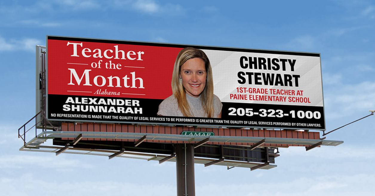 Paine Elementary School teacher named  'Alexander Shunnarah Teacher of the Month'