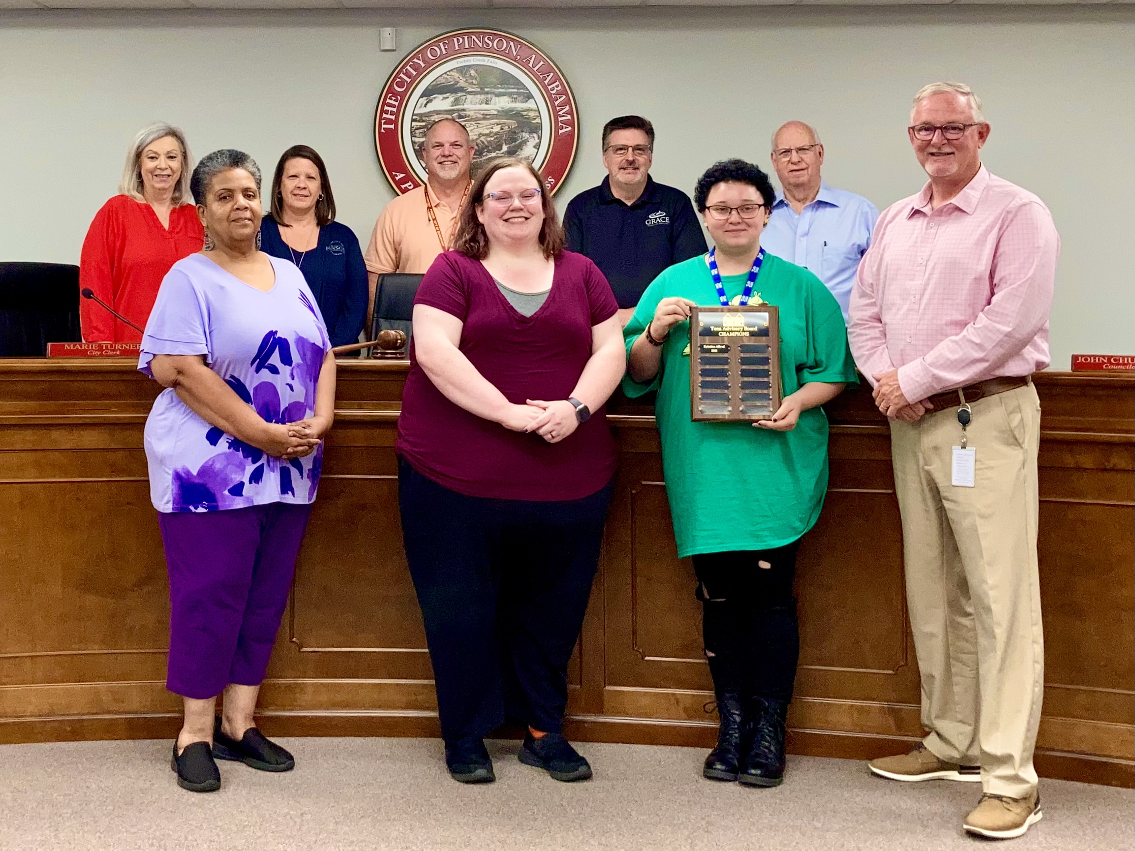 Pinson Council recognizes Kristina Allred as Teen Library Board Champion