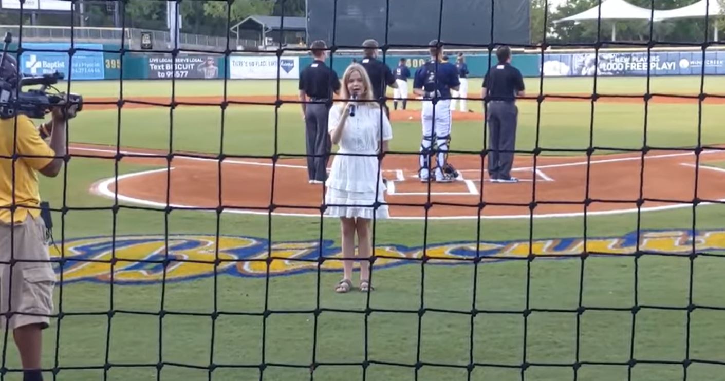 VIDEO: Trussville teen performs national anthem at Minor League baseball game
