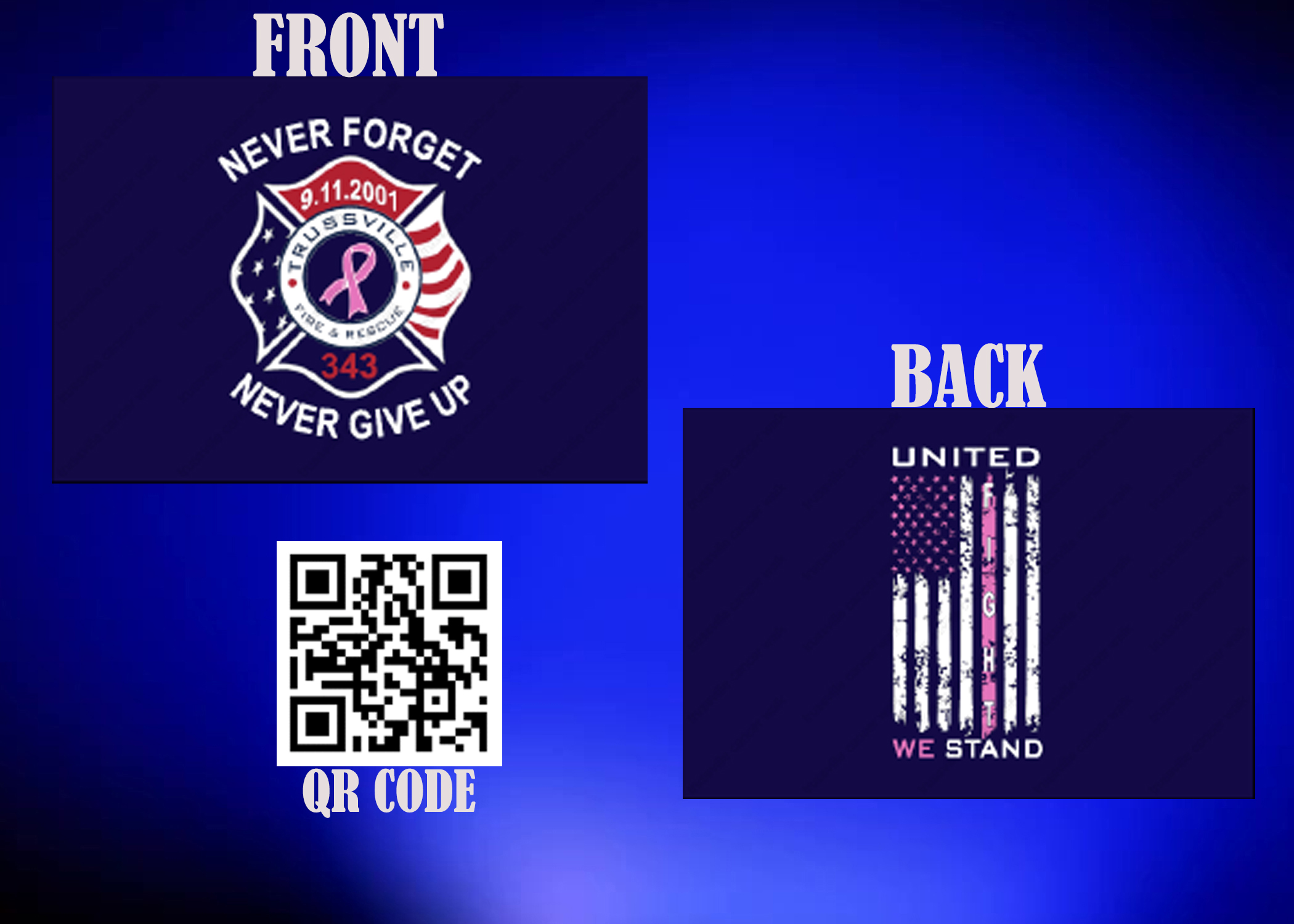 Trussville Fire selling T-shirts for breast cancer research and fallen firefighters