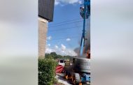 VIDEO: Man trapped on lift in Oxford rescued by firefighters