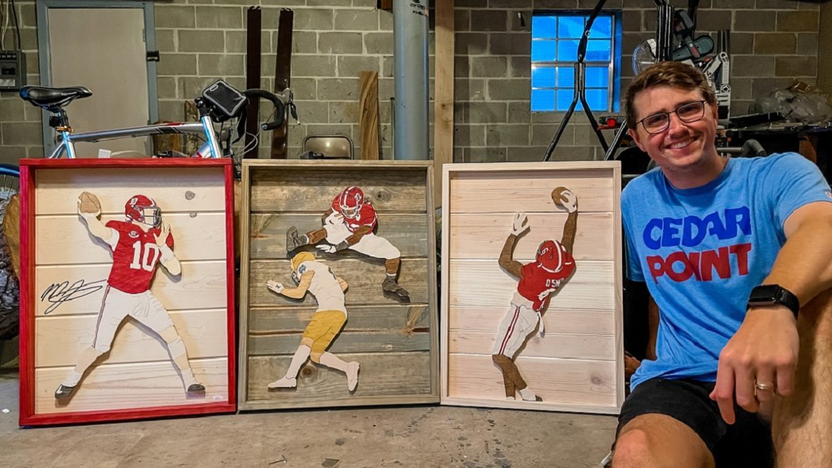 Trussville native's wood art catches the eye of former Alabama star, current NFL player Derrick Henry