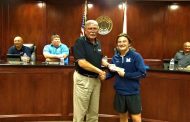 Moody wrestling star Cory Land recognized at council meeting