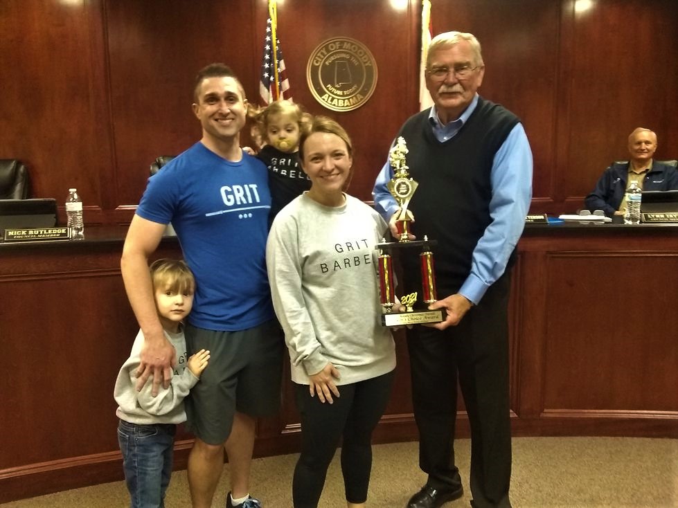 Moody City Council presents trophies to Christmas parade winners