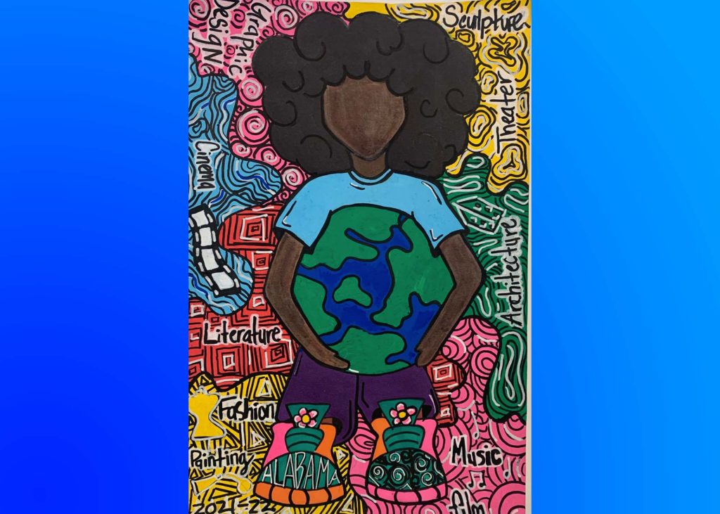 ClayChalkville Grade 10 Student Wins Youth Art Month Flag