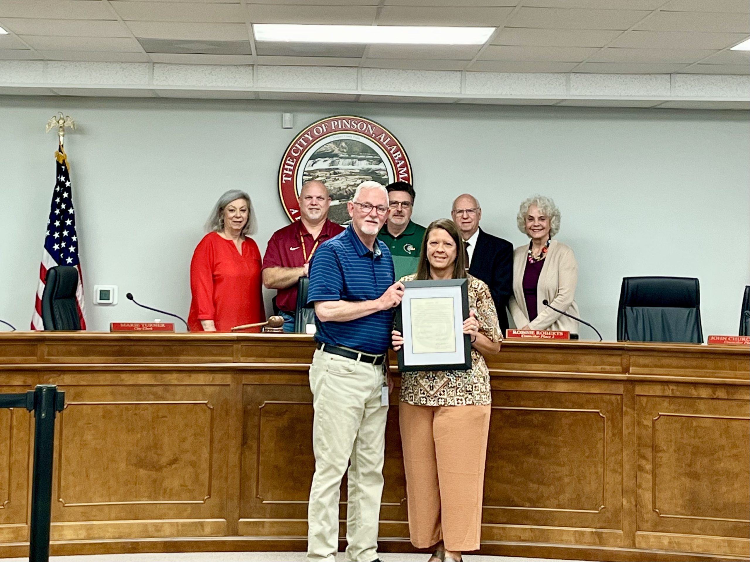 Pinson Council says farewell to Dawn Tanner with resolution, reception