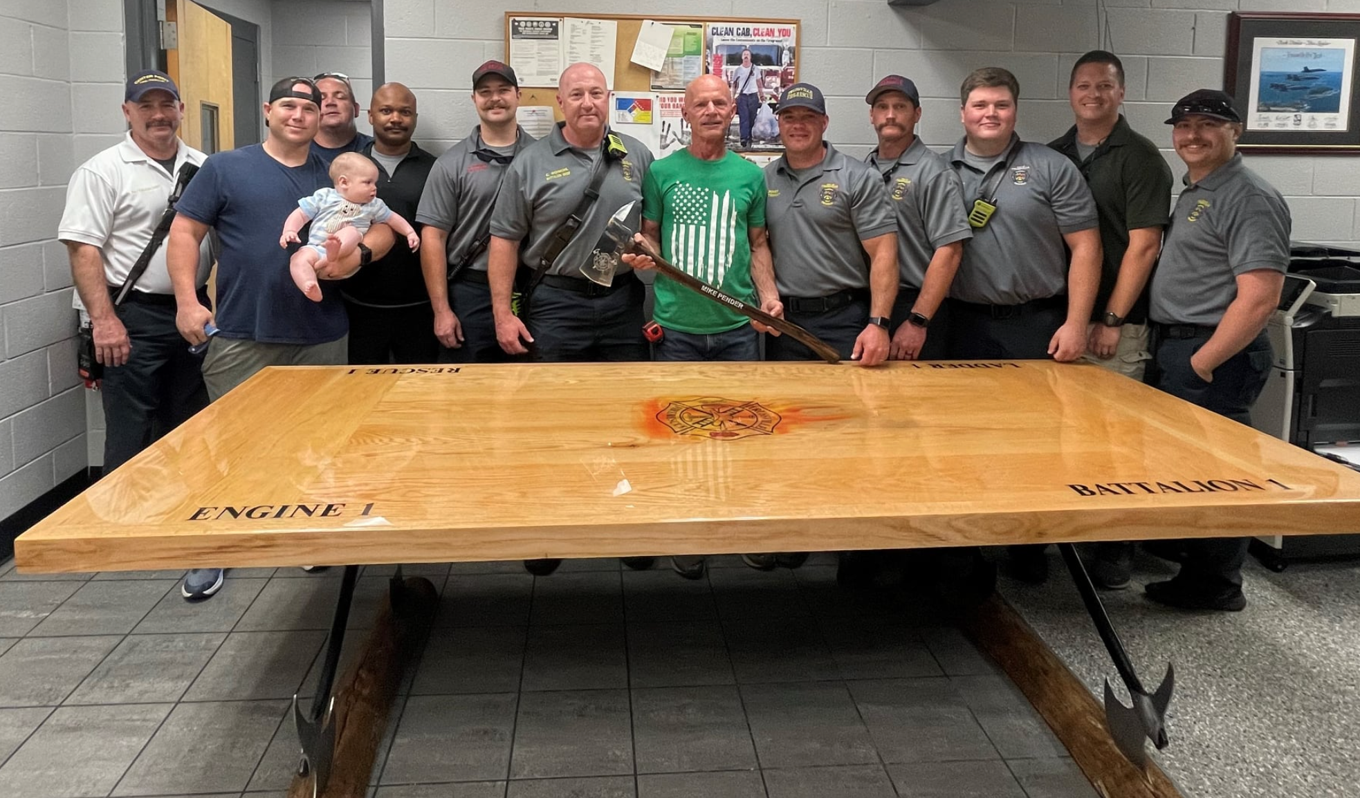 Trussville native builds Trussville Fire Department a sacred firehouse kitchen table