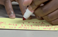 Clay-Chalkville MS students make cards for Tuskegee Airman