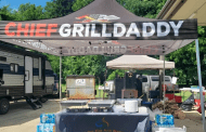 Chief Grilldaddy cooking at Pinson Bicentennial Park today celebrating Telecommunicator Week