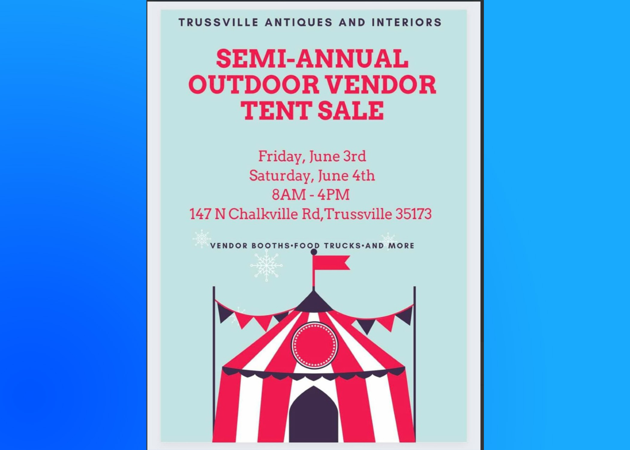 Trussville Antiques and Interiors big outdoor Vintage Market