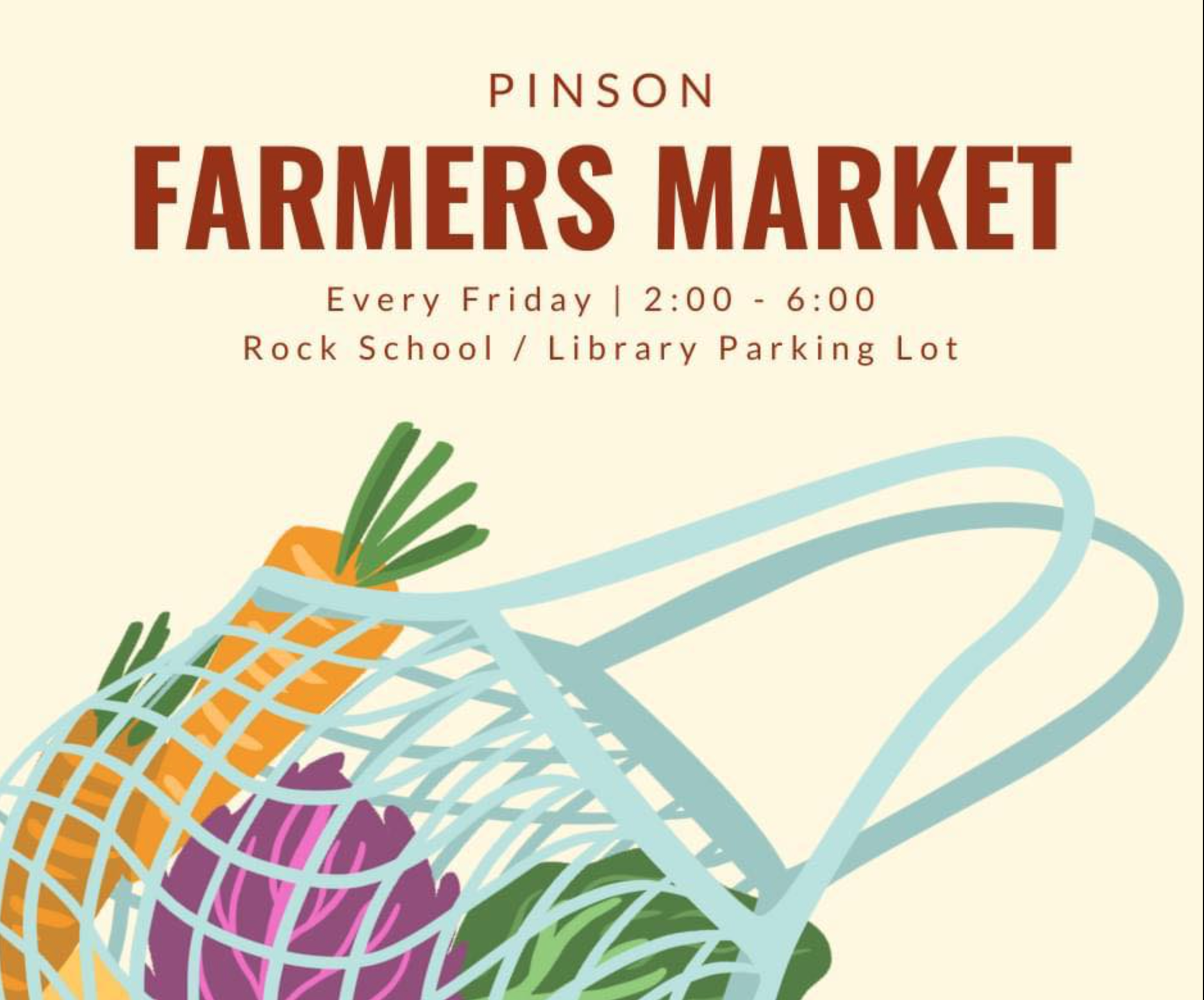Pinson Farmers Market open every Friday