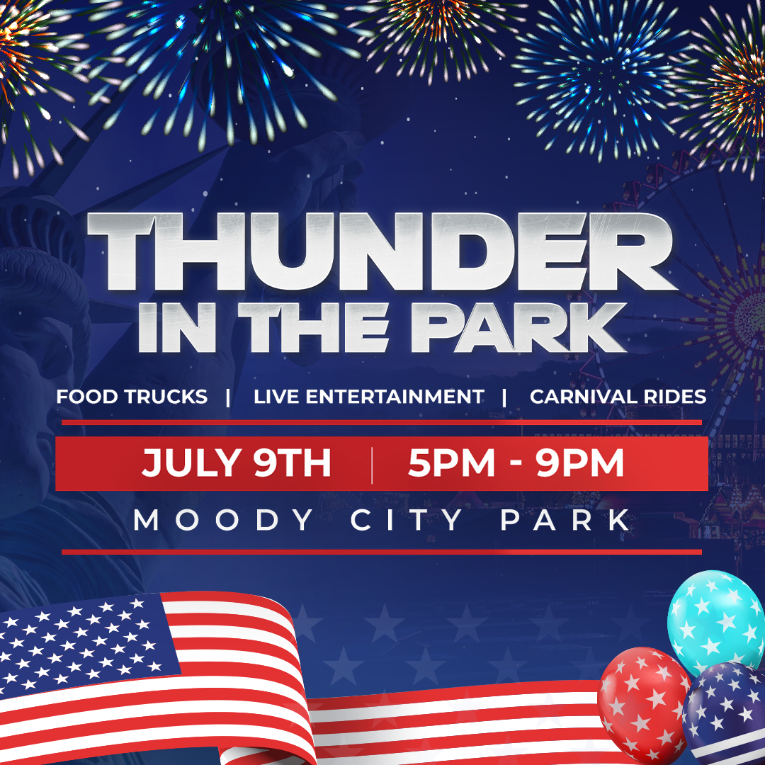 Moody's Thunder in the Park set for July 9
