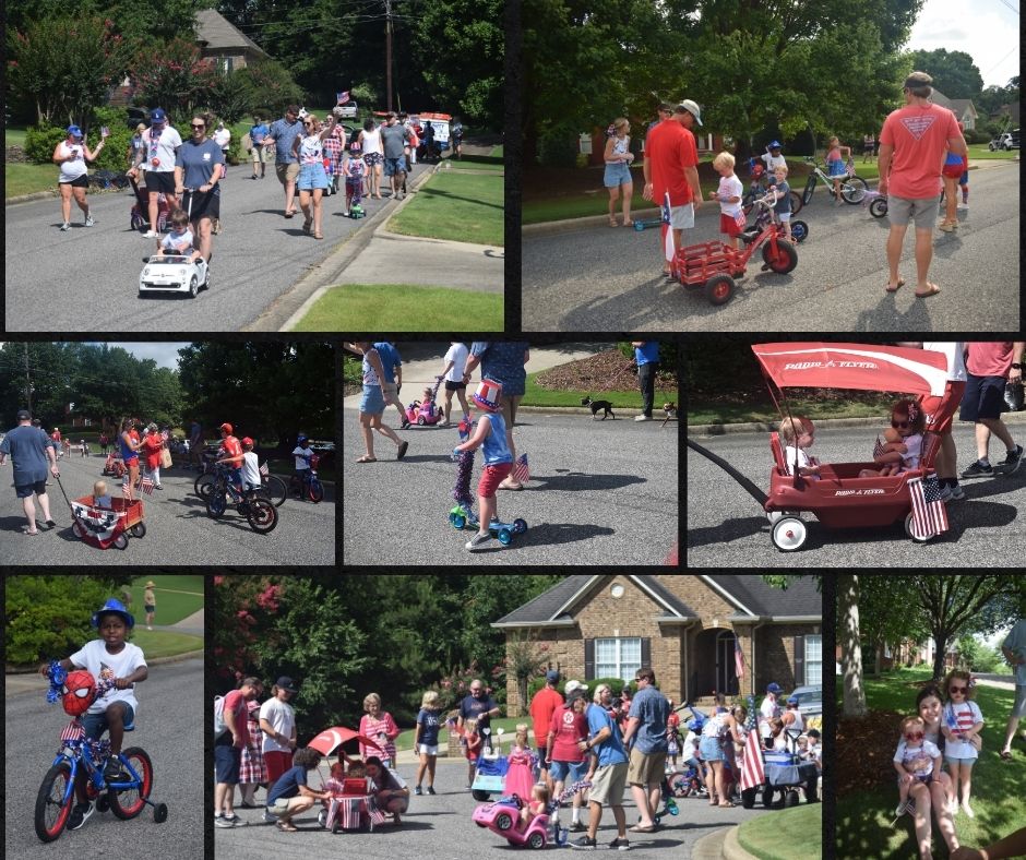 Trussville neighborhood hosts Inaugural Independence Day parade