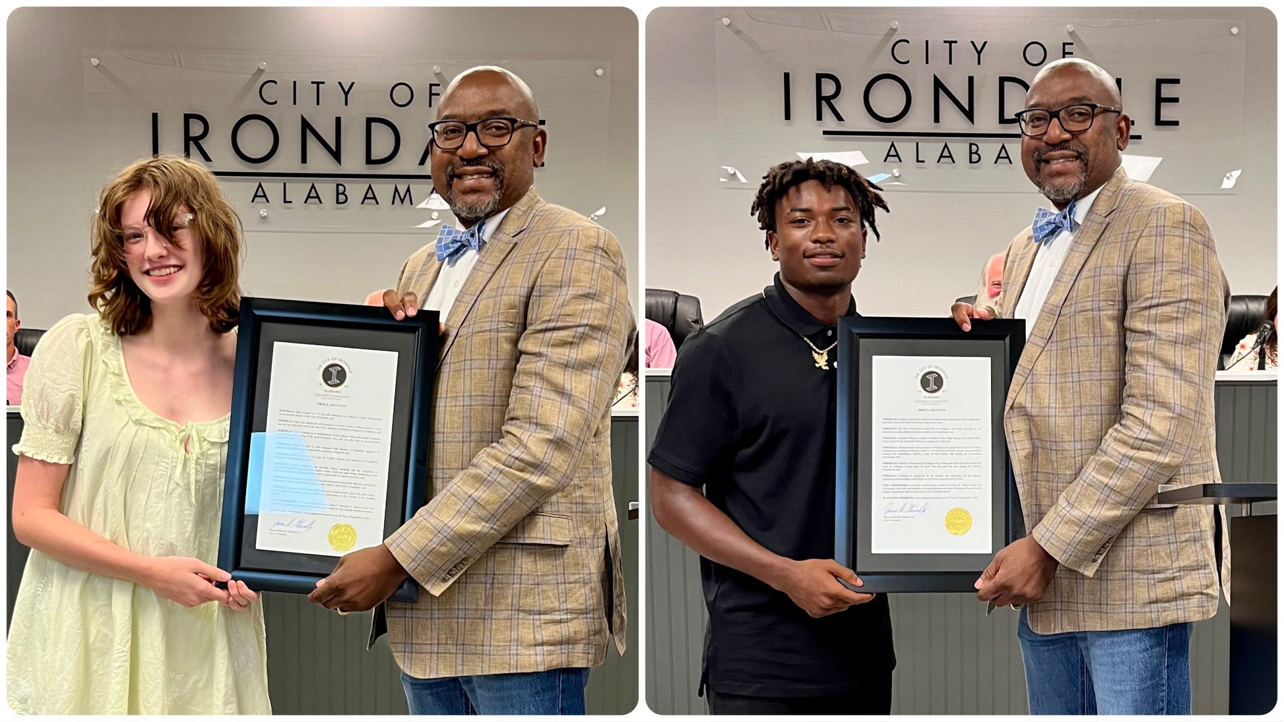 City of Irondale honors local students with proclamations