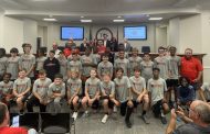 HTMS 7th grade football team recognized during TCS BOE
