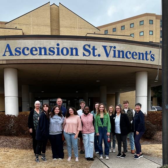 Leeds Area Chamber of Commerce High School Diplomats tour Ascension St. Vincent's East Hospital