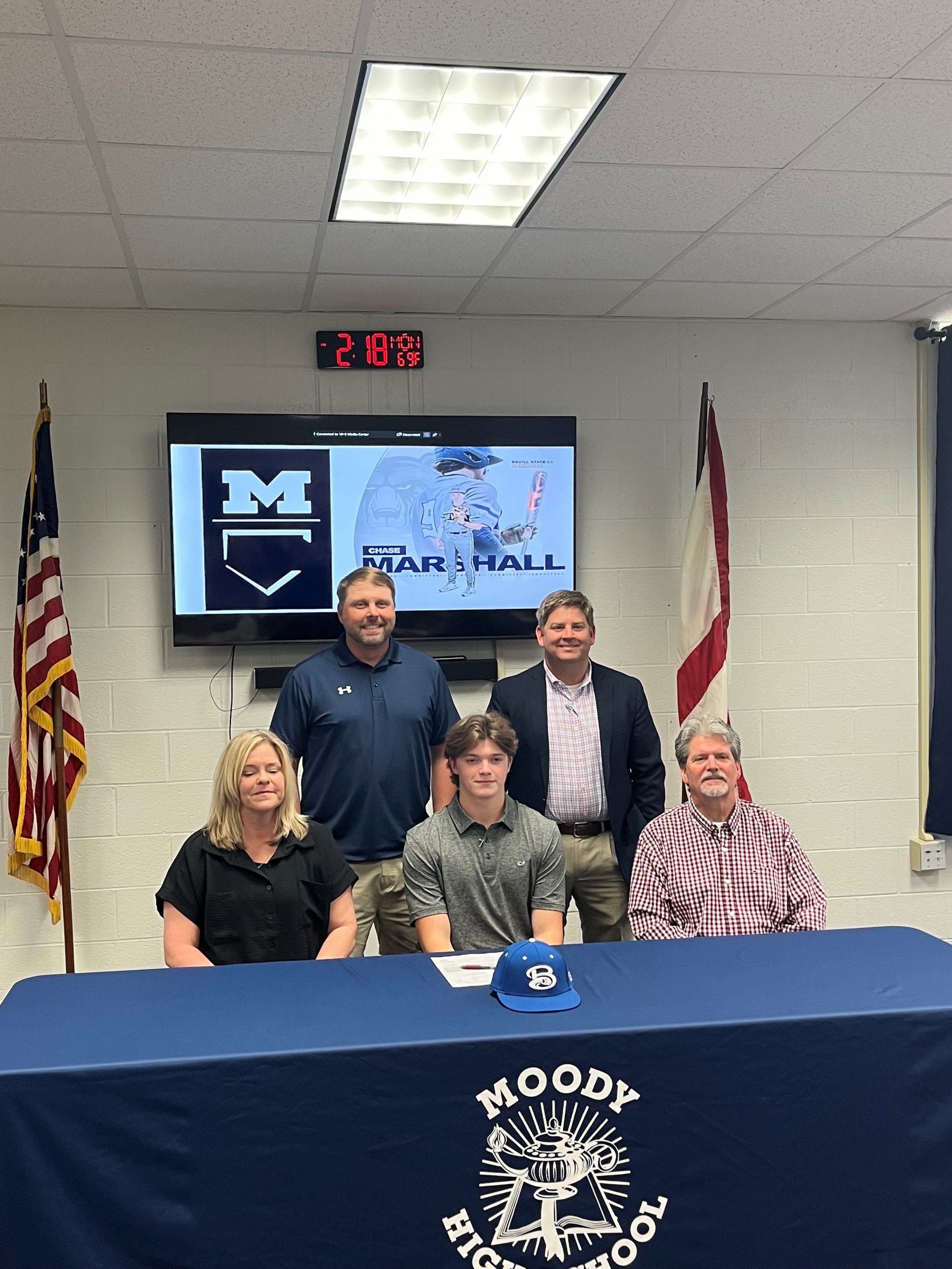 Moody’s Chase Marshall signs to play with Bevill