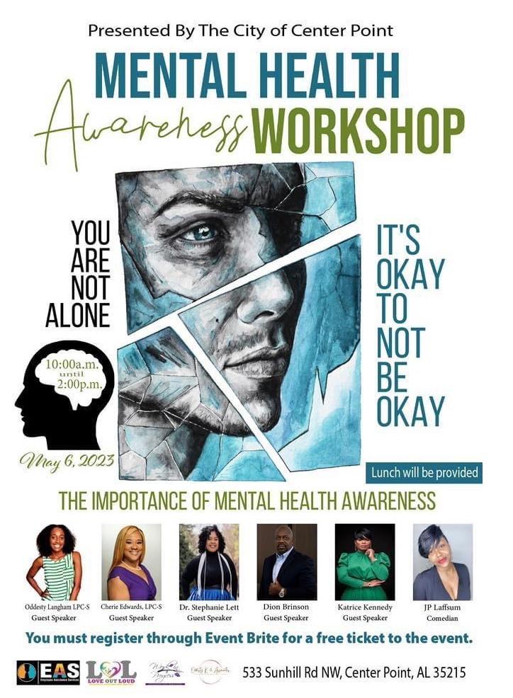 Center Point to host Mental Health Awareness Workshop Saturday, May 6.
