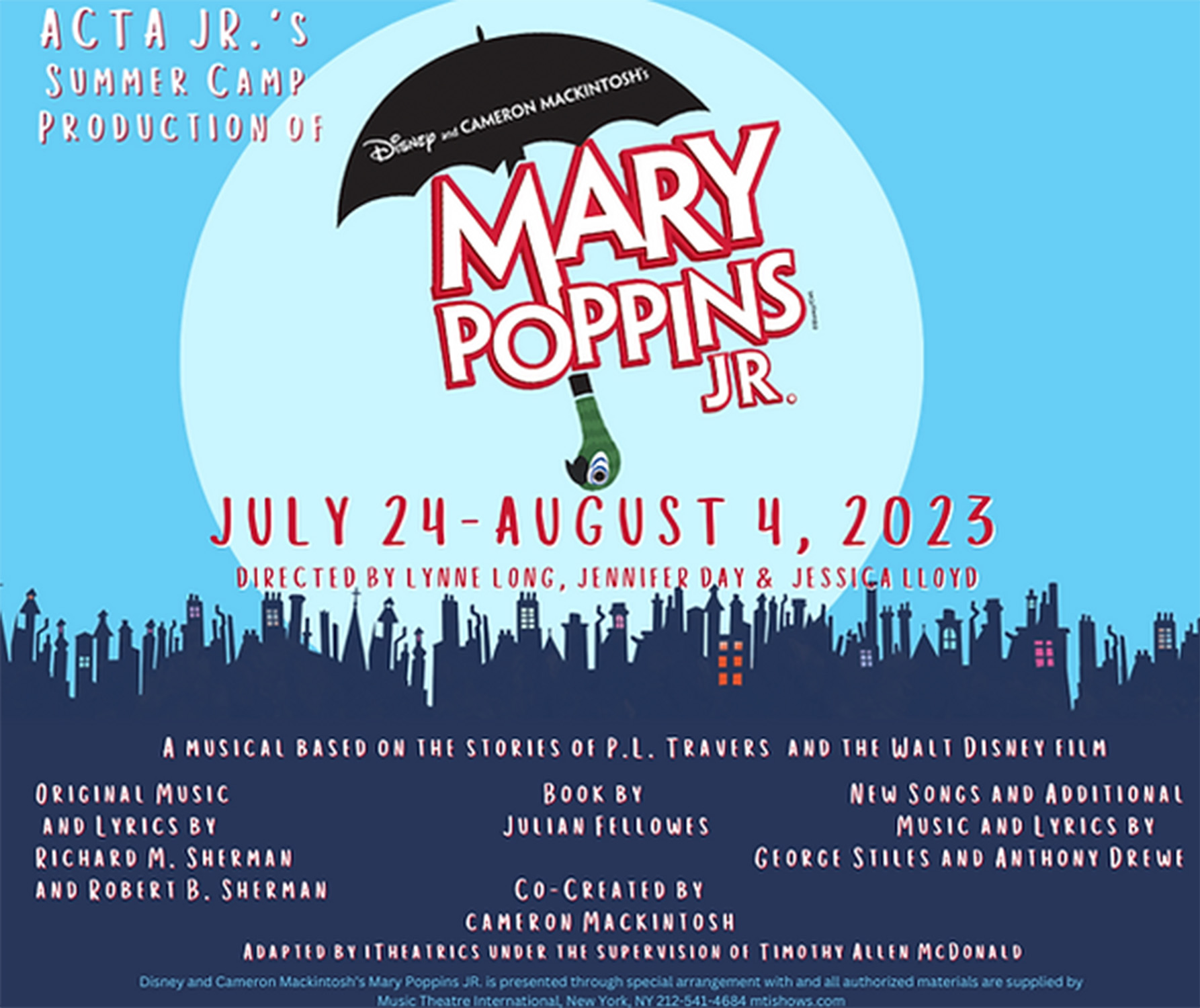 ACTA Jr. theater campers close out the summer with ‘Mary Poppins Jr.’ this weekend