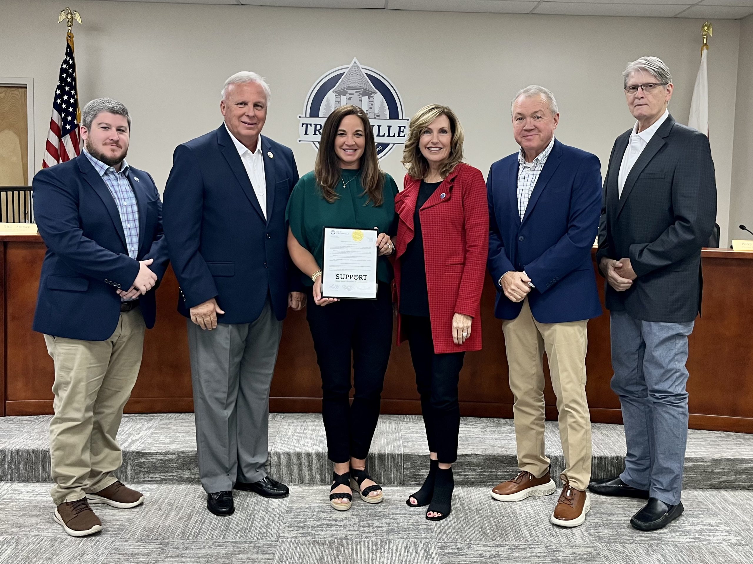 Trussville Council proclaims October 18 Support Your Local Chamber Day, Turning Trussville Pink Day