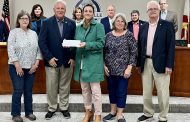 Trussville Council presents check to Cahaba Homestead Heritage Foundation