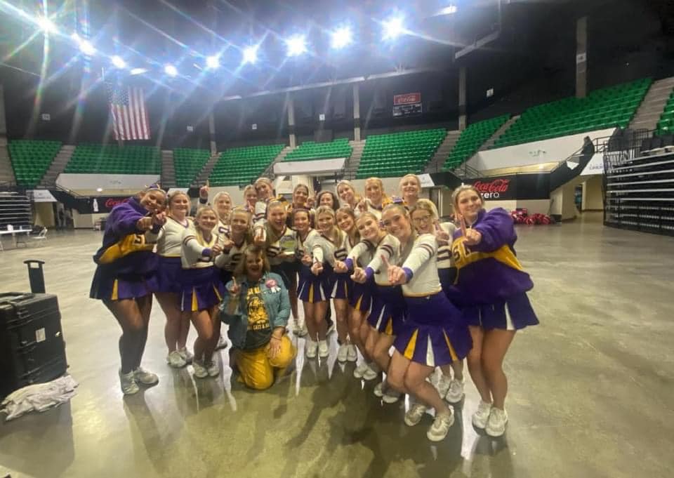 Springville High School Cheerleading won first place in the Central Alabama Regional Game Day Cheer Competition for class 5A