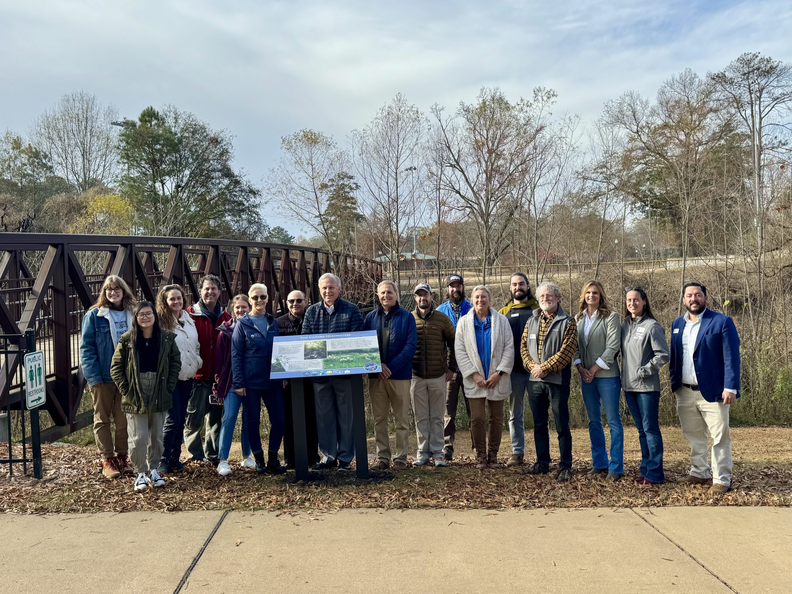 Friends of Pinchgut Creek unveiled informative signs along the Cahaba River, Pinchgut Creek in Trussville on Thursday
