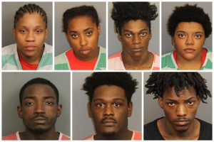 Giovonnie Clapp, Blair Green, Teja Lewis, Francis Harris, Si'nya McCall, Jeremiah McDowell and Brandon Pope have been charged in the kidnapping, assault and murder of Mahogany Jackson.